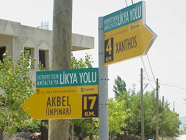   Lycian Way sign                